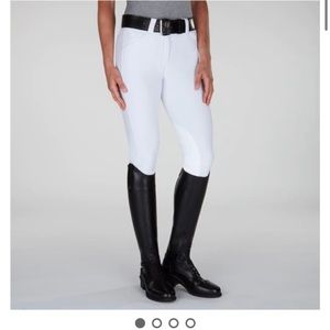 On course white knee patch breeches